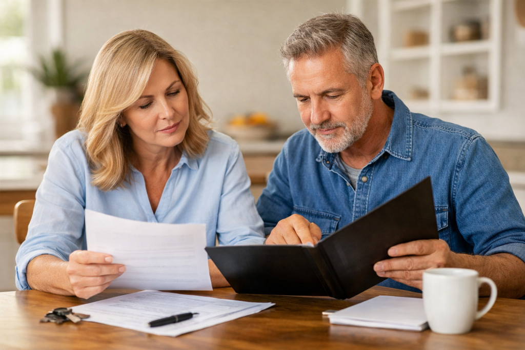 Florida Estate Planning: couple reviewing documents to plan their future and avoid Probate